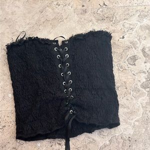 black corset top